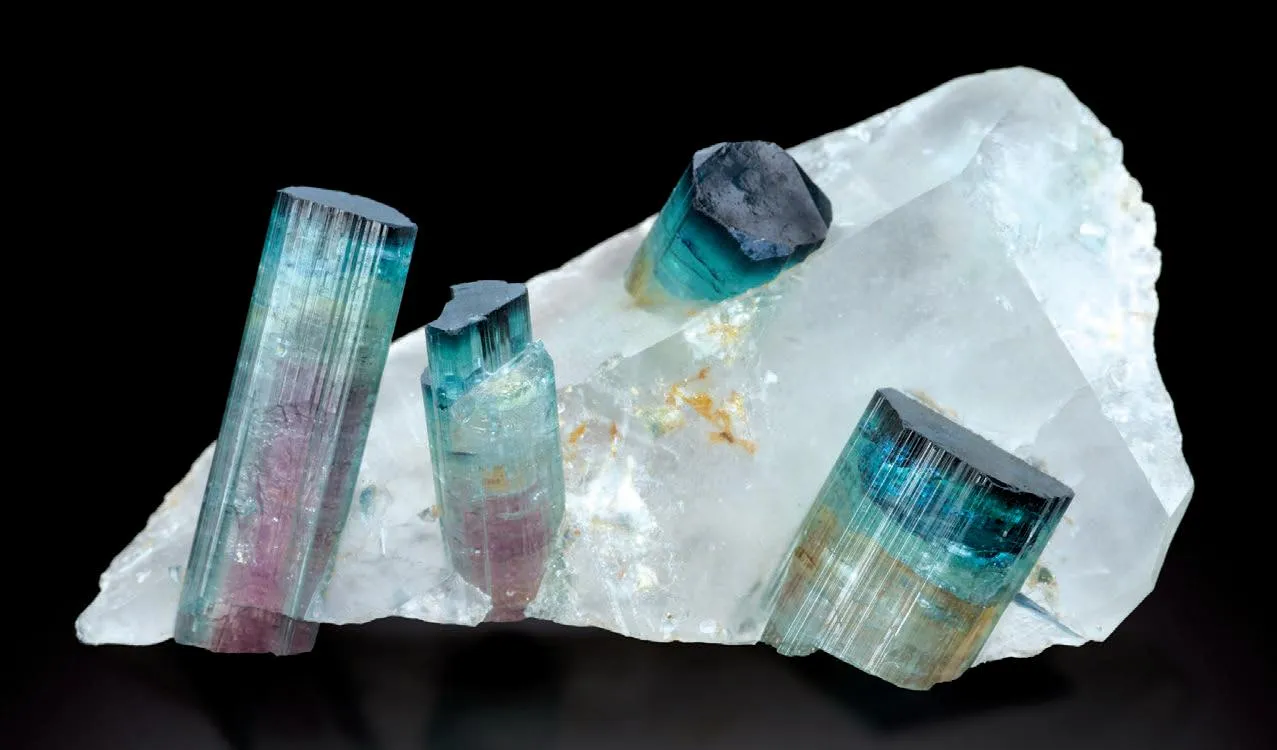 Elbaite, Quartz - image 1
