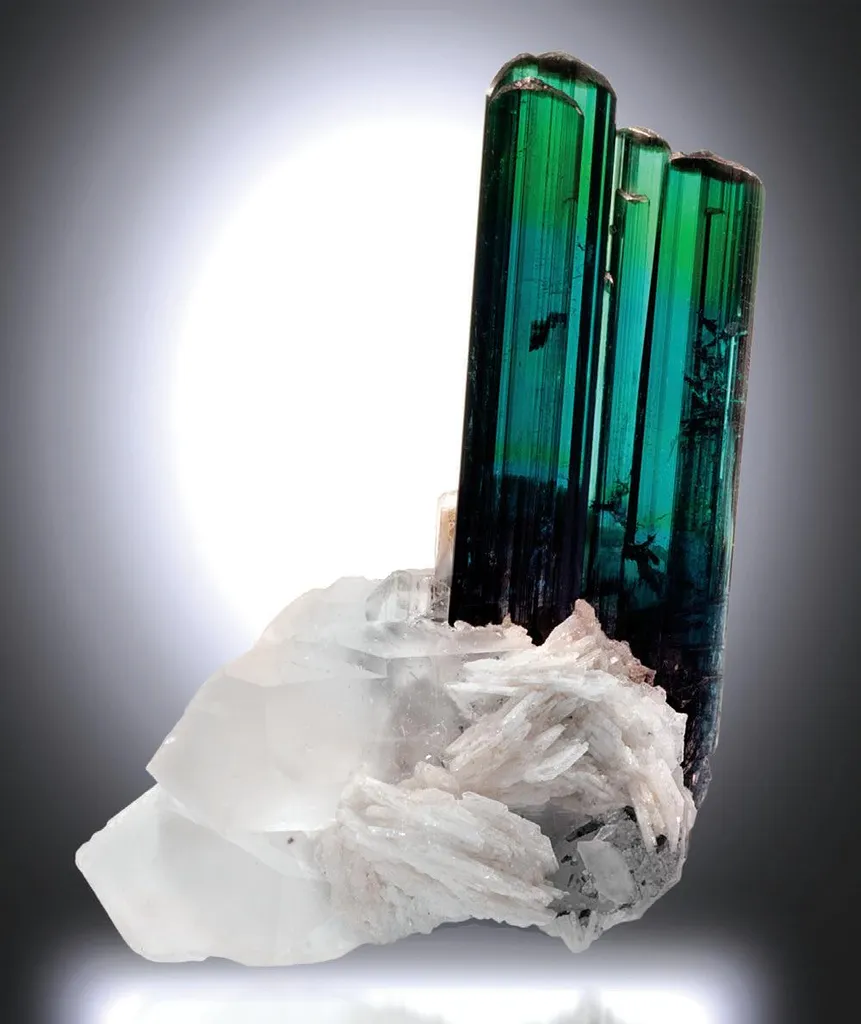 Elbaite, Quartz, Albite image
