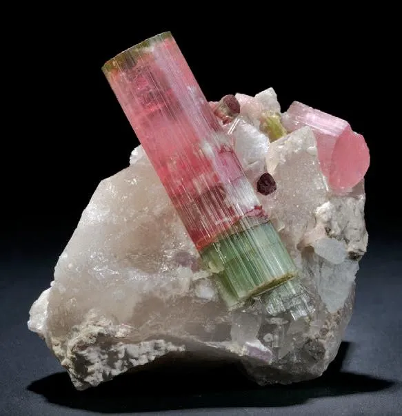Elbaite, Quartz, Albite, Lepidolite - image 1