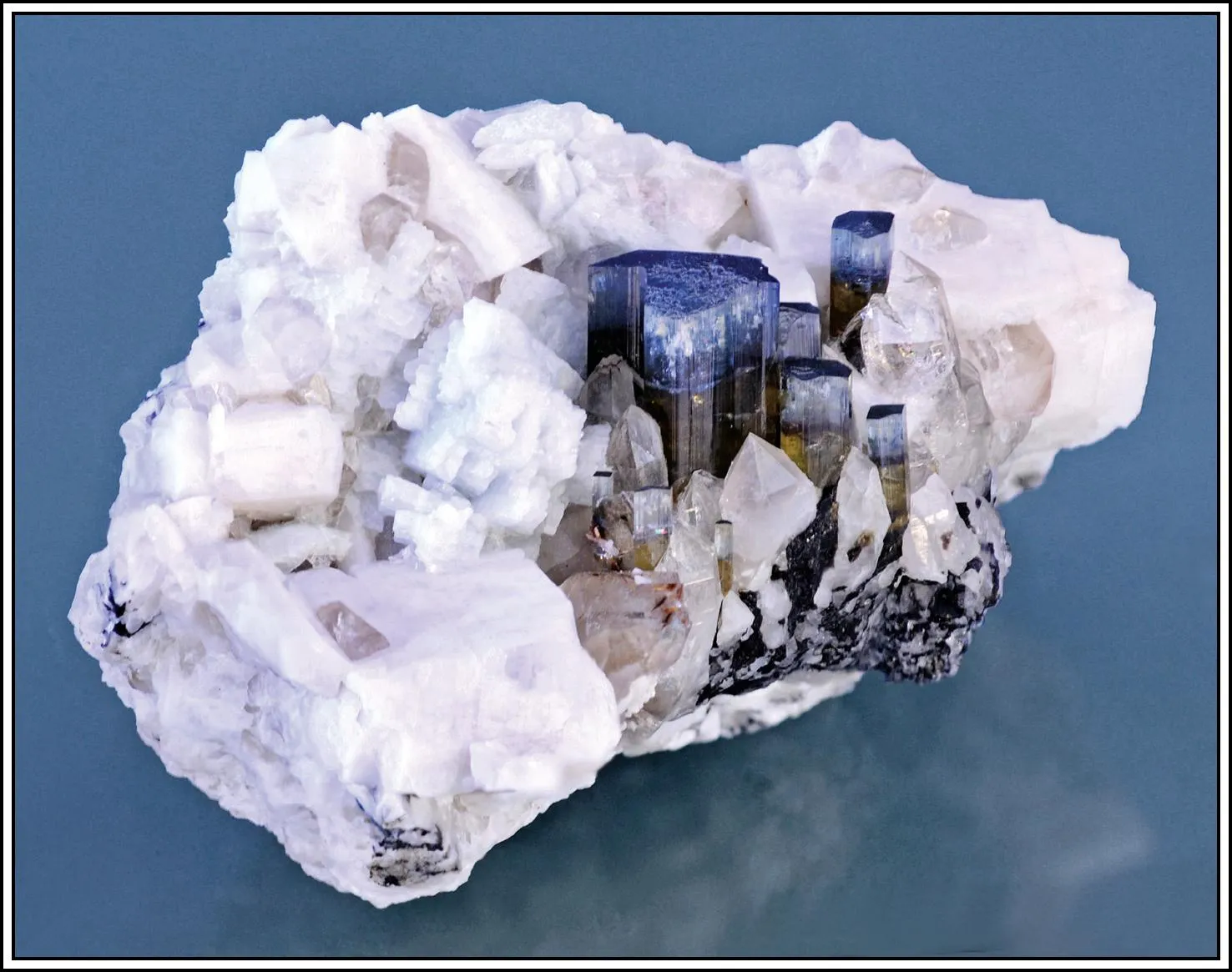 Elbaite, Quartz, Albite, Orthoclase - image 1