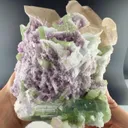 Elbaite quartz lepidolite on matrix specimen - image 5
