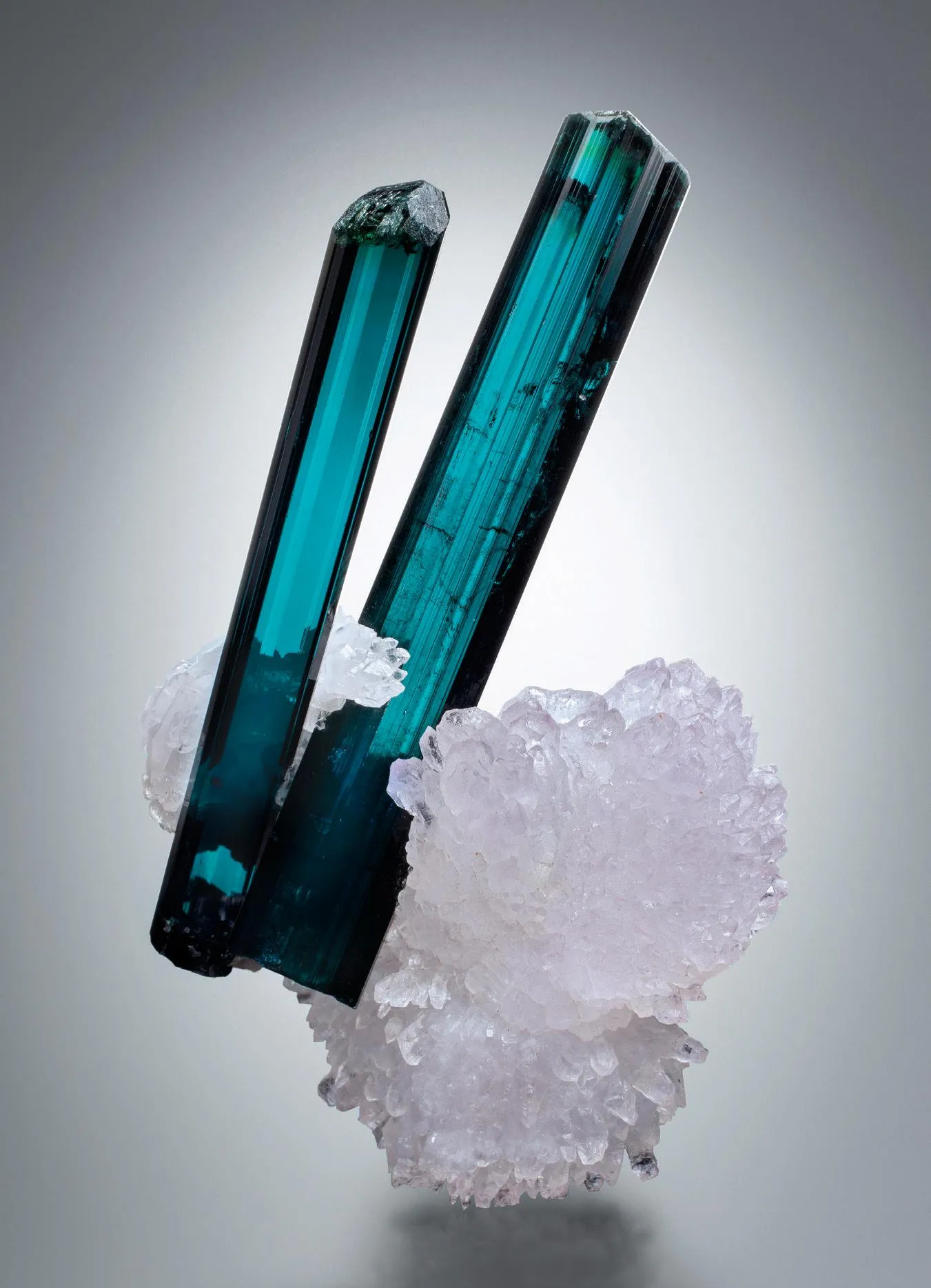 Elbaite, Rose Quartz - image 1