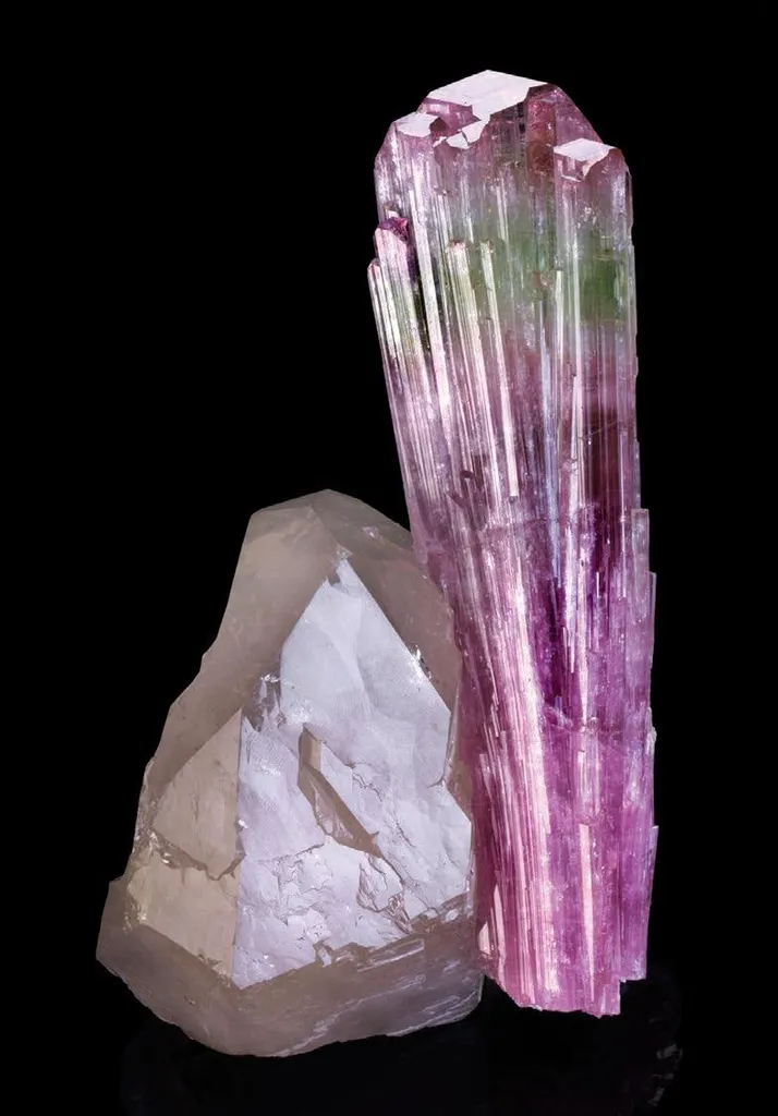 Elbaite, Smoky Quartz image