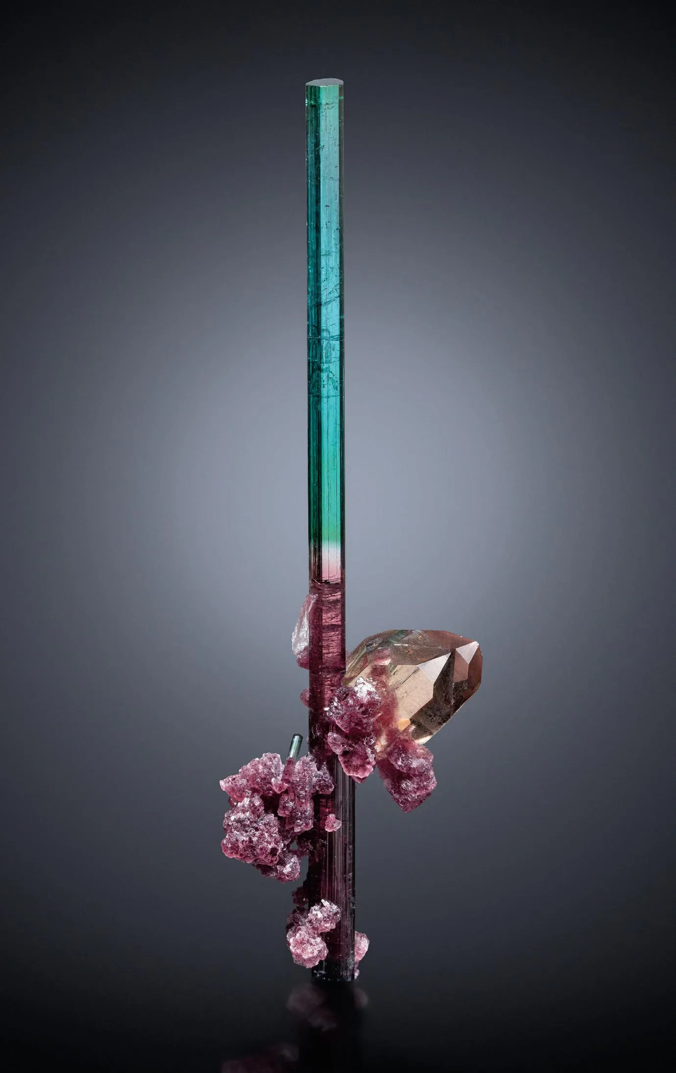 Elbaite, Smoky Quartz, Lepidolite - image 1