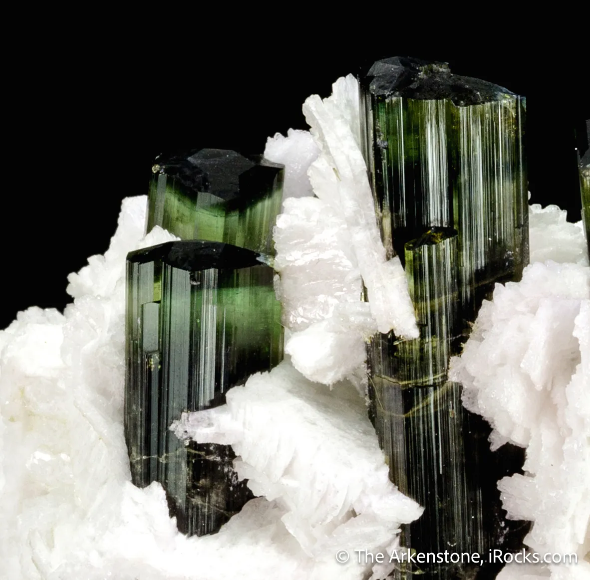 Elbaite Tourmaline and Lepidolite in Cleavelandite - image 5