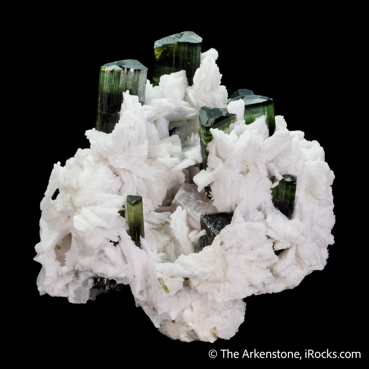 Elbaite Tourmaline and Lepidolite in Cleavelandite - image 4