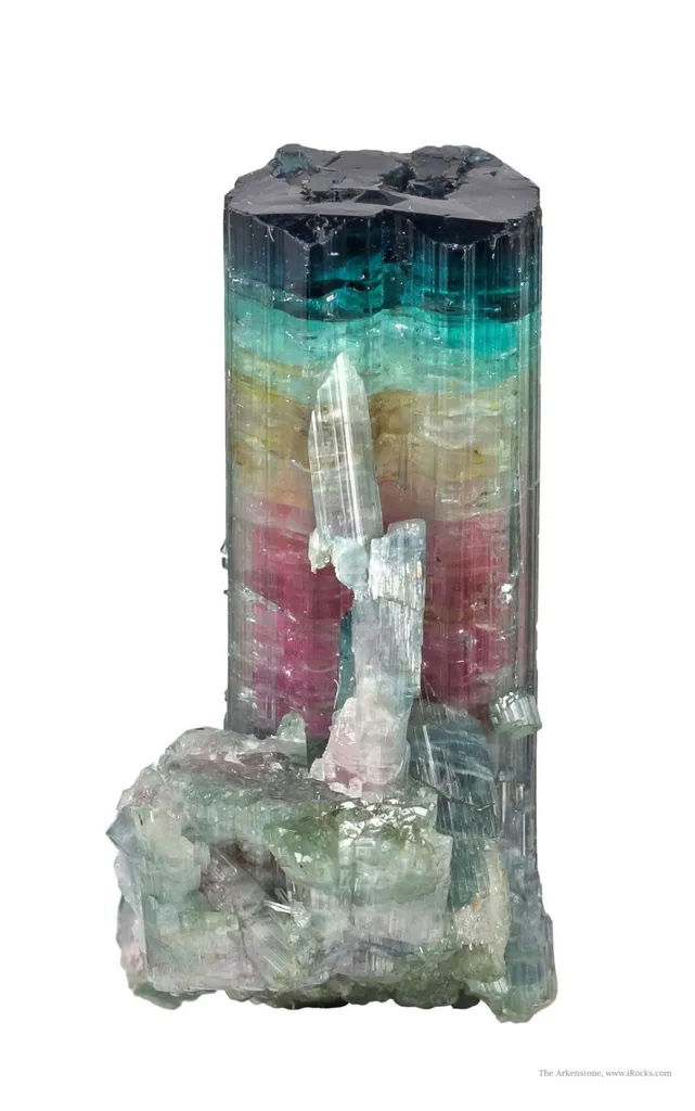Elbaite Tourmaline, "Blue-Cap" image