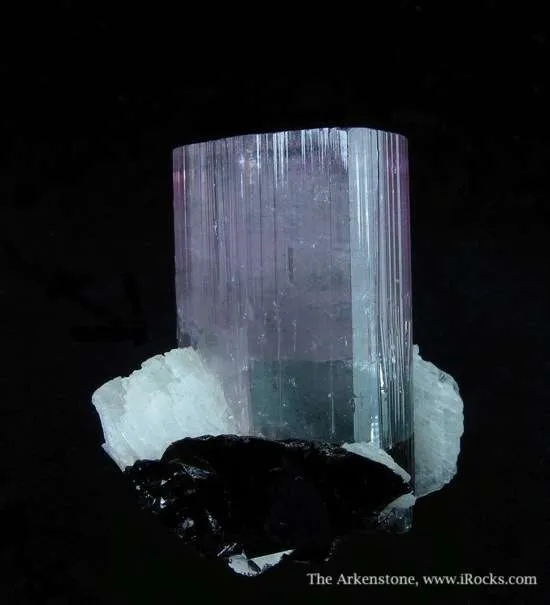 Elbaite Tourmaline, Cassiterite, and Albite - image 4