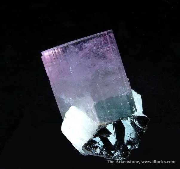 Elbaite Tourmaline, Cassiterite, and Albite image