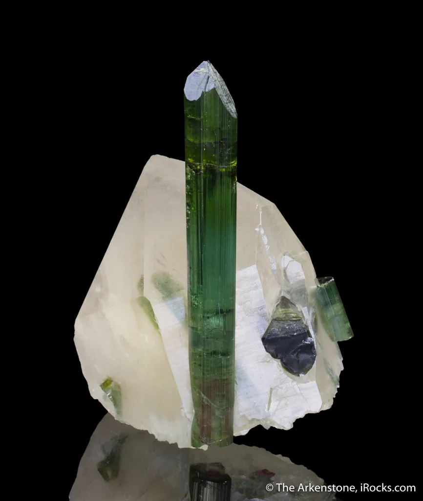 Elbaite Tourmaline, on Quartz - image 2
