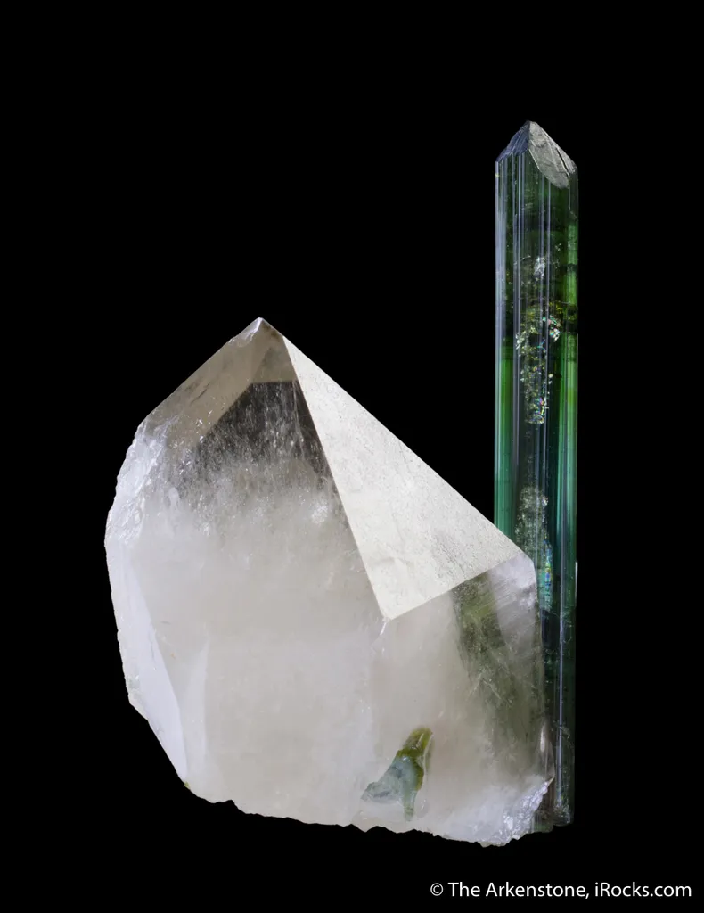 Elbaite Tourmaline, on Quartz - image 5