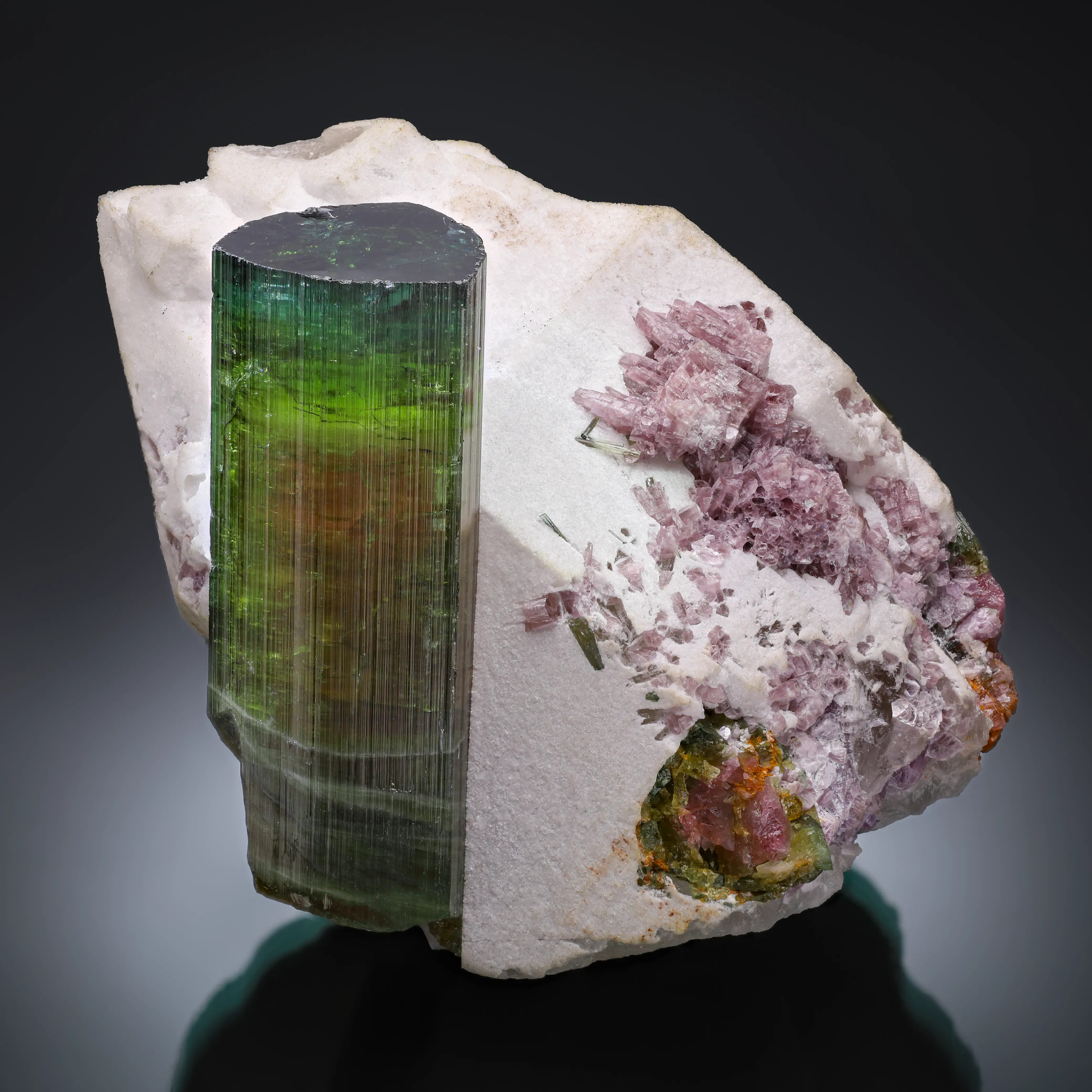 Elbaite Tourmaline, Quartz from the Cruzeiro Mine, Brazil - image 1