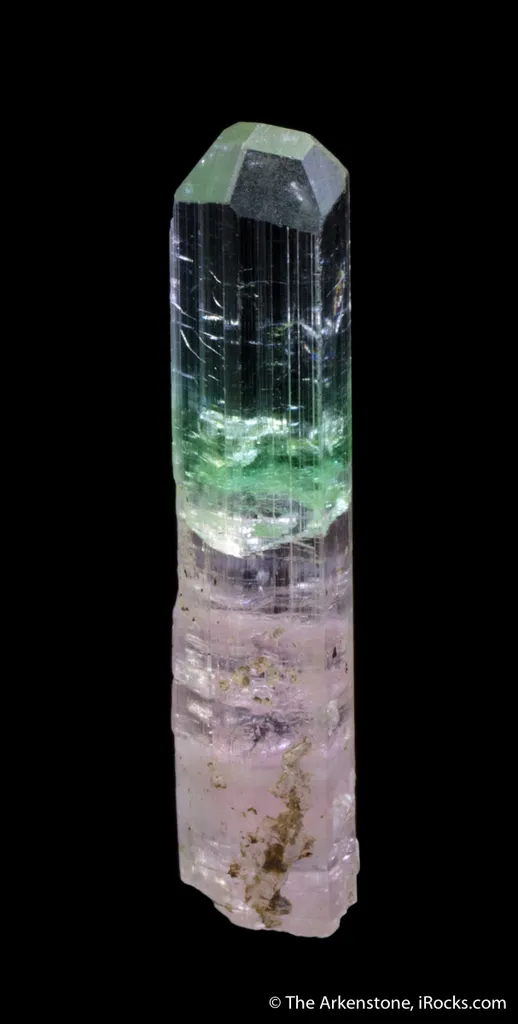 Elbaite Tourmaline with Achroite top - image 4