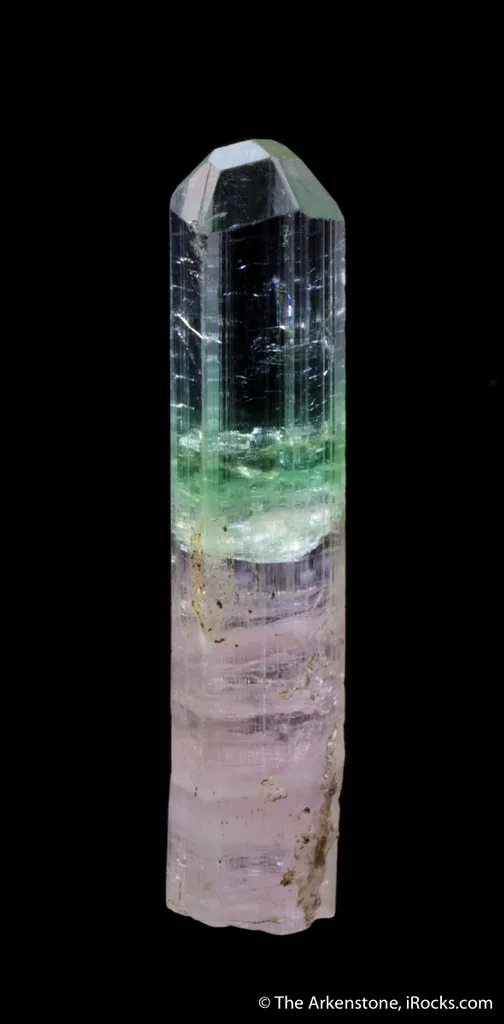 Elbaite Tourmaline with Achroite top - image 5