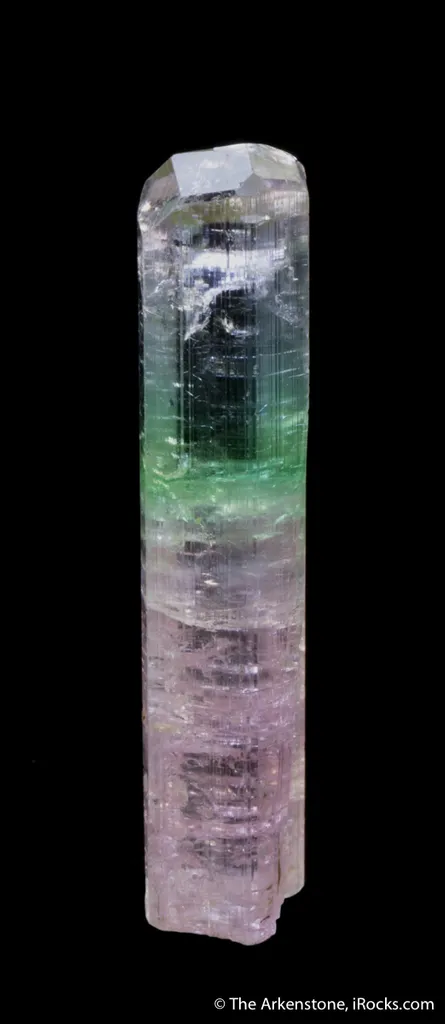 Elbaite Tourmaline with Achroite top - image 5