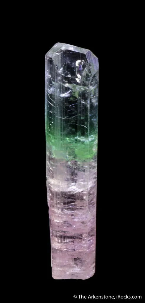 Elbaite Tourmaline with Achroite top - image 2