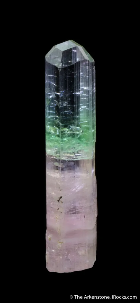Elbaite Tourmaline with Achroite top - image 2