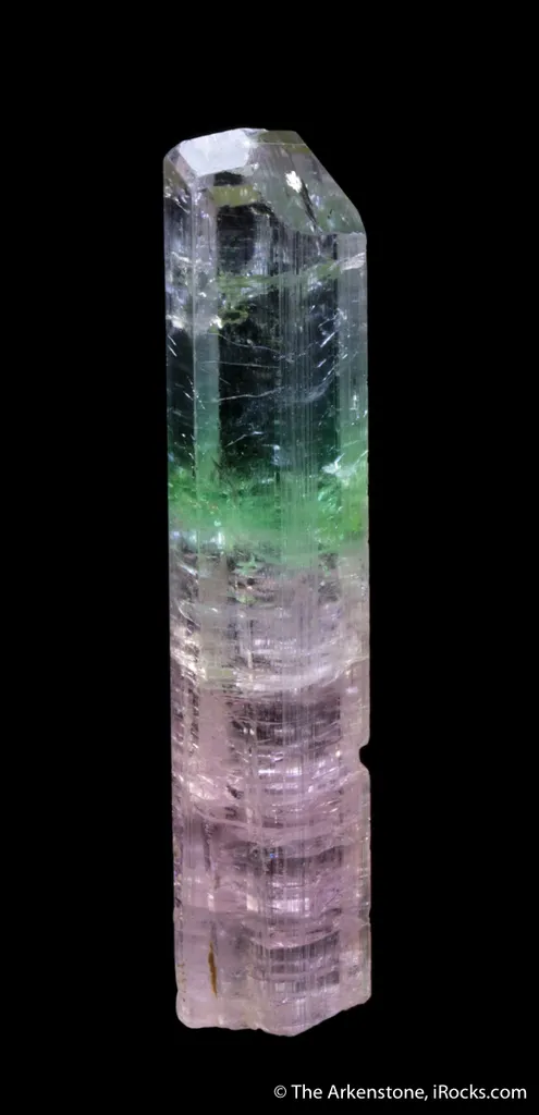 Elbaite Tourmaline with Achroite top - image 3
