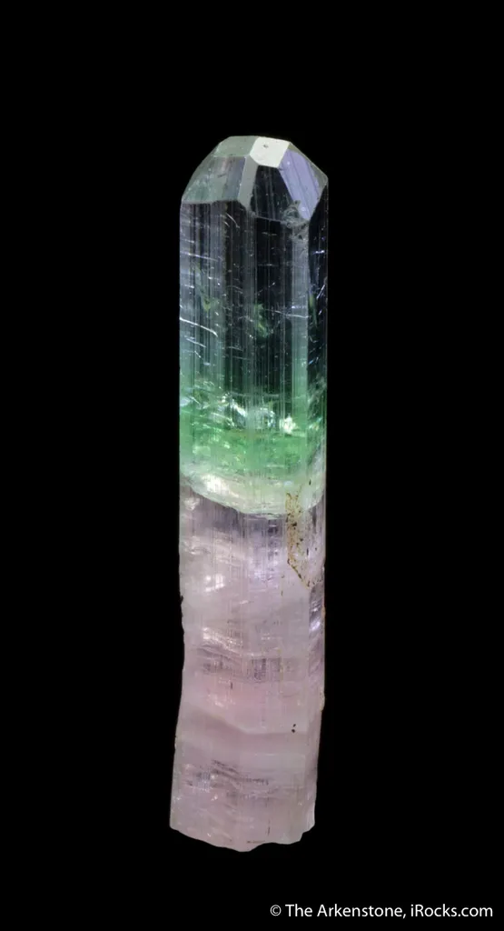 Elbaite Tourmaline with Achroite top - image 3