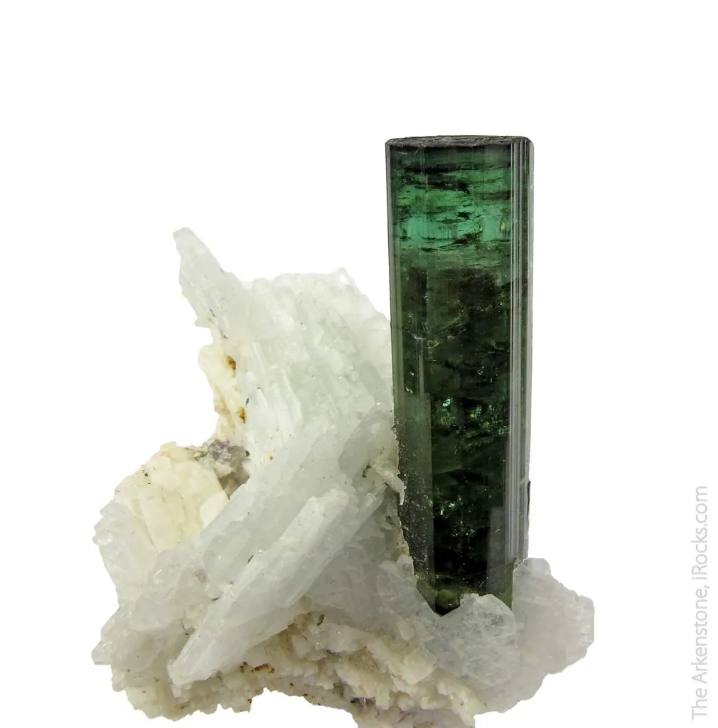Elbaite Tourmaline with Albite image