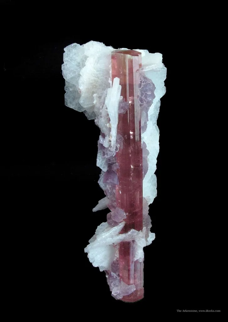Elbaite Tourmaline With Lepidolite and Cleavelandite - image 2