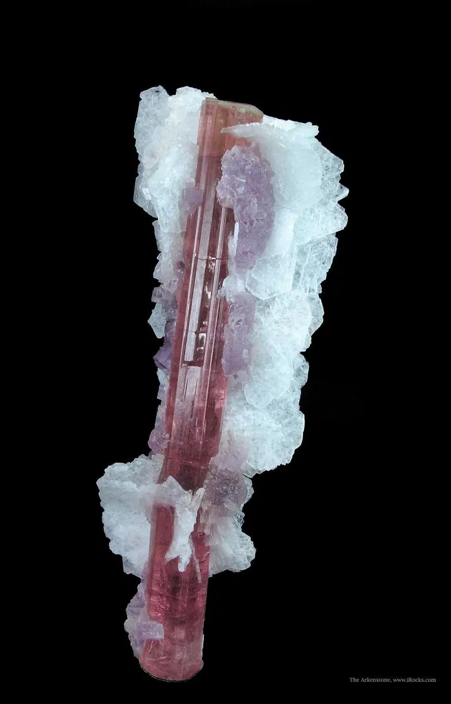 Elbaite Tourmaline With Lepidolite and Cleavelandite - image 5