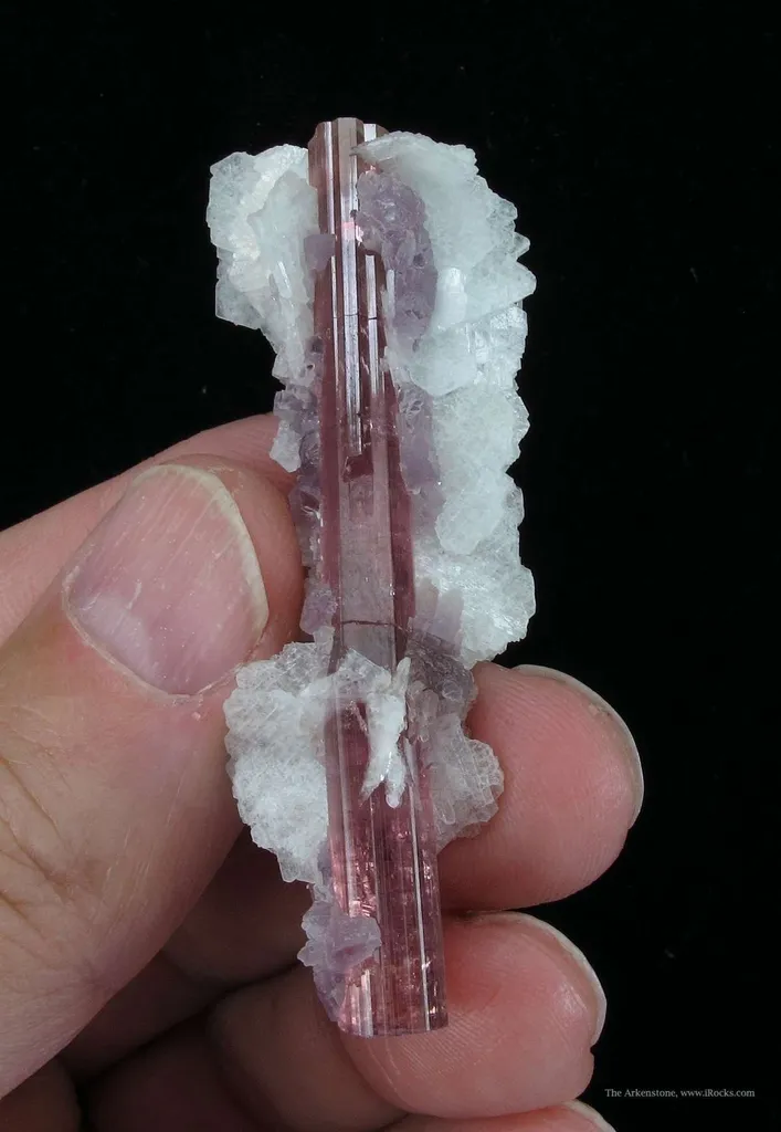 Elbaite Tourmaline With Lepidolite and Cleavelandite - image 4