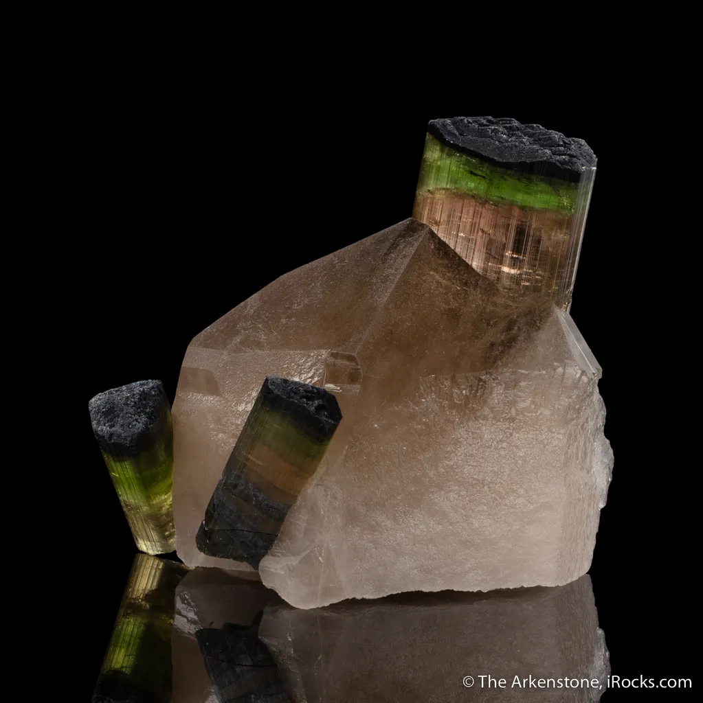 Elbaite Tourmaline with Quartz - image 2
