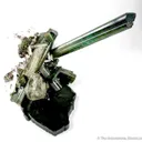 Elbaite Tourmaline with Quartz, Cleavelandite & Lepidolite on Tourmaline - image 3