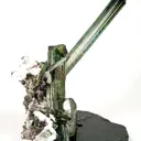 Elbaite Tourmaline with Quartz, Cleavelandite & Lepidolite on Tourmaline - image 2