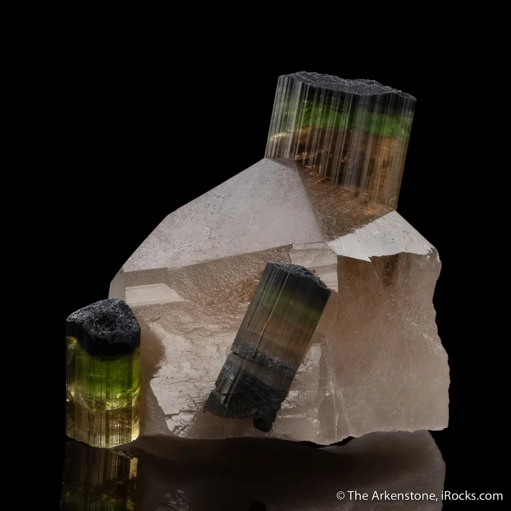 Elbaite Tourmaline with Quartz - image 3