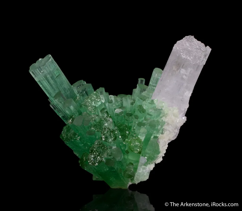 Elbaite Tourmaline with Spodumene var. Kunzite - image 3