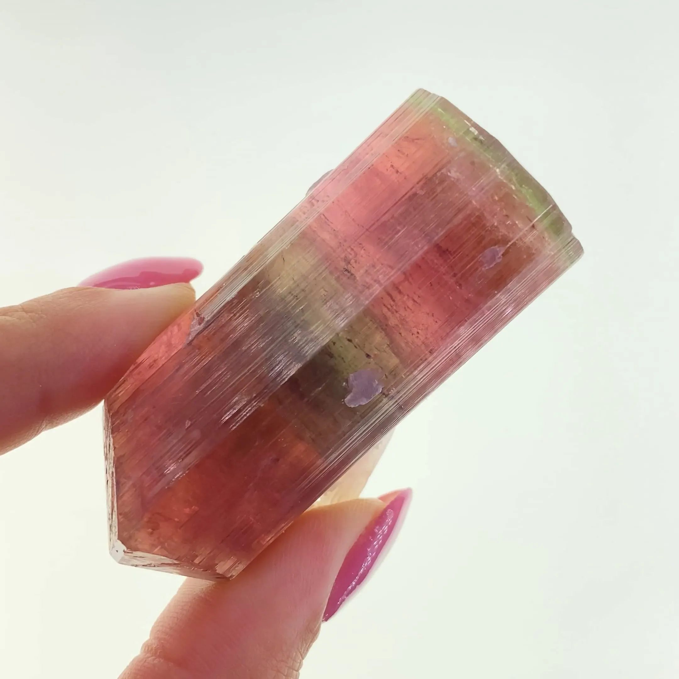 Elbaite Tourmaline with Stilbite - image 2