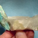 Elbaite (Var: Cuprian Elbaite), Quartz (Var: Milky Quartz) - image 1