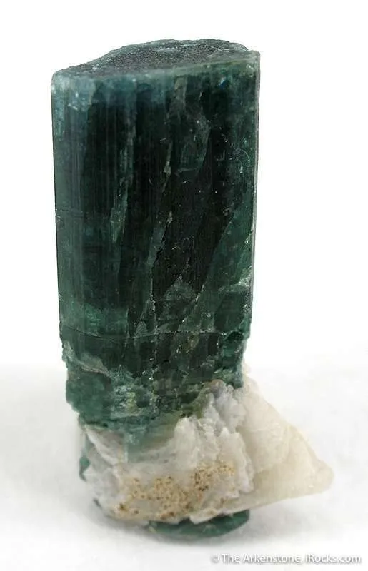 Elbaite Var. Indicolite on Cleavelandite - image 1