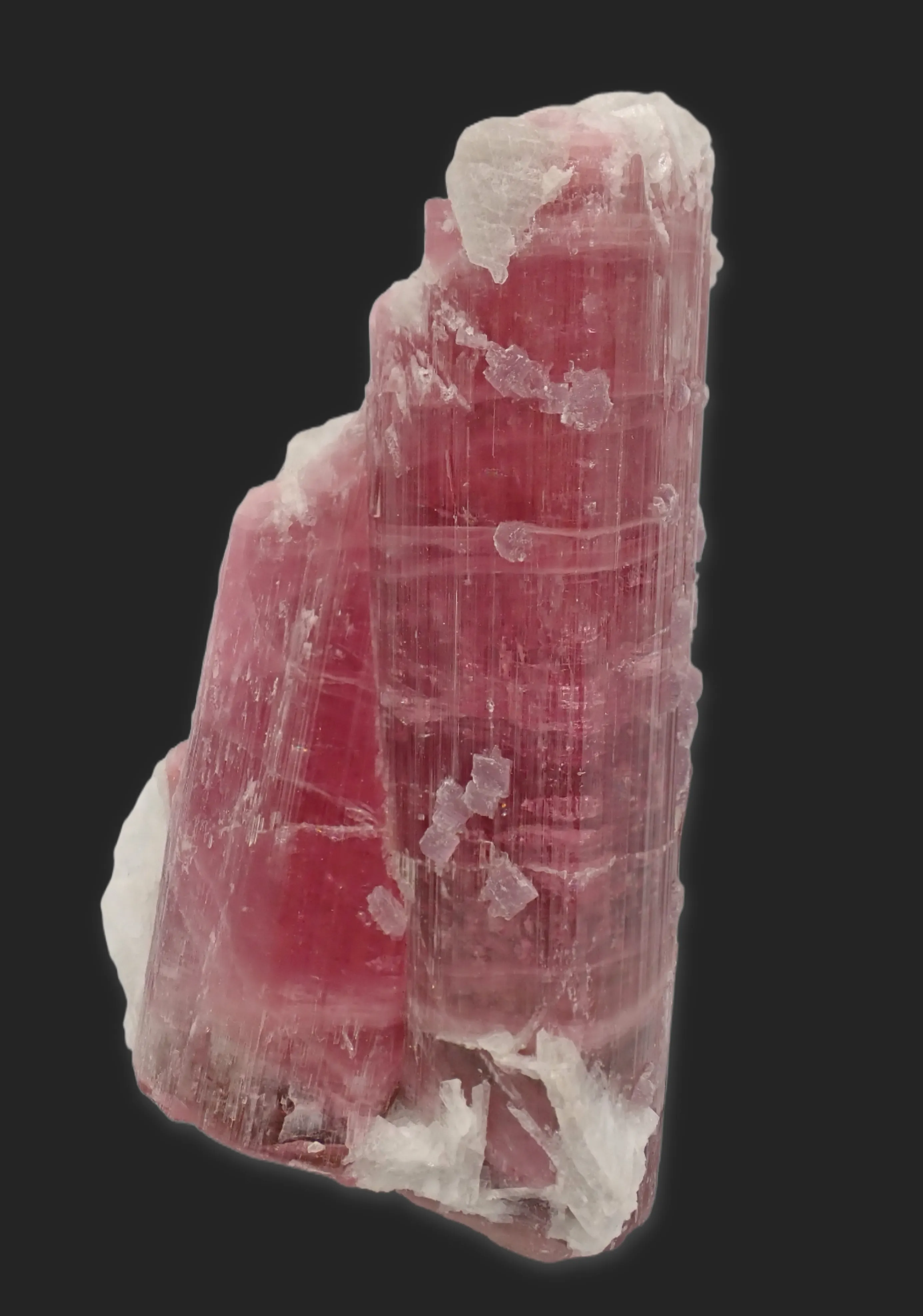 Elbaite variety Rubellite with Lepidolite and Clevelandite - image 1