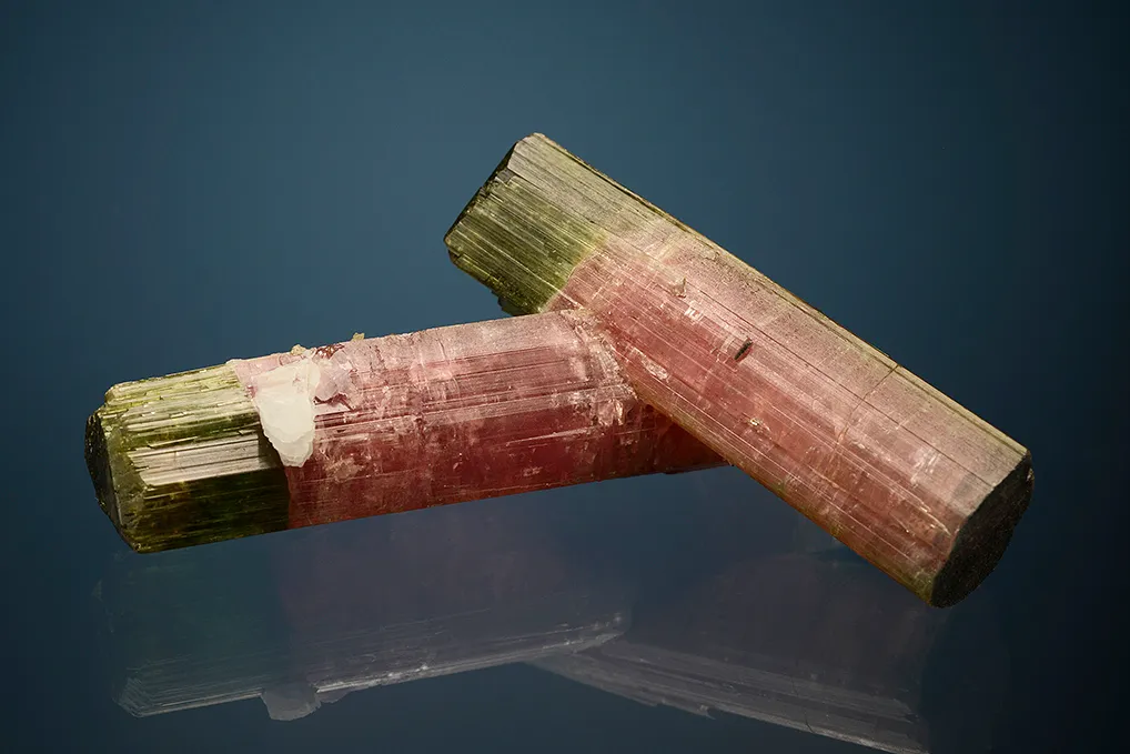 Elbaite with Albite var. Cleavelandite (repaired) - image 3