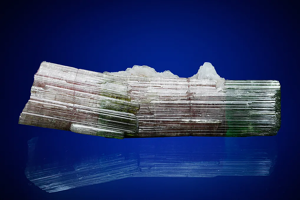 Elbaite with Albite var. Cleavelandite (repaired) - image 3