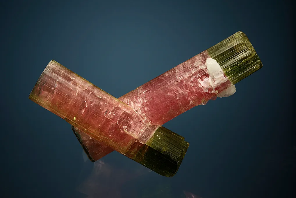 Elbaite with Albite var. Cleavelandite (repaired) - image 2
