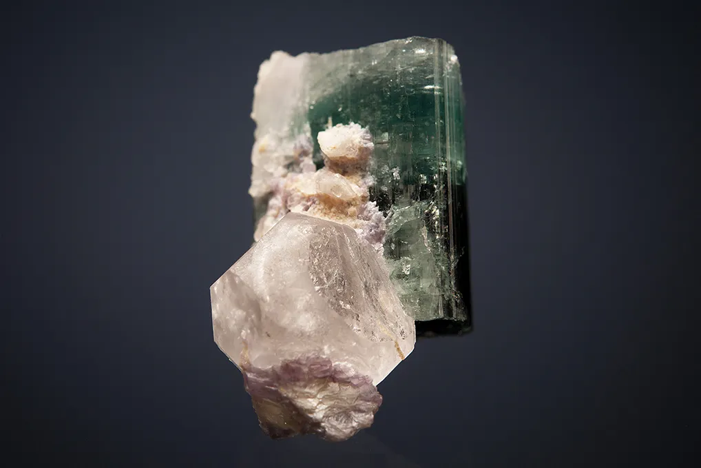 Elbaite with Beryl var. Morganite - image 4