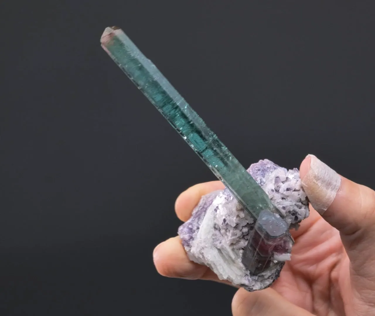 Elbaite with Cleavelandite and Lepidolite - image 2