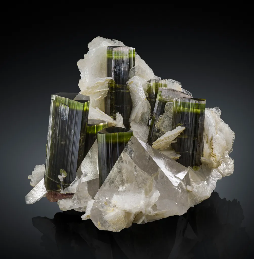 Elbaite with Cleavelandite & Quartz image