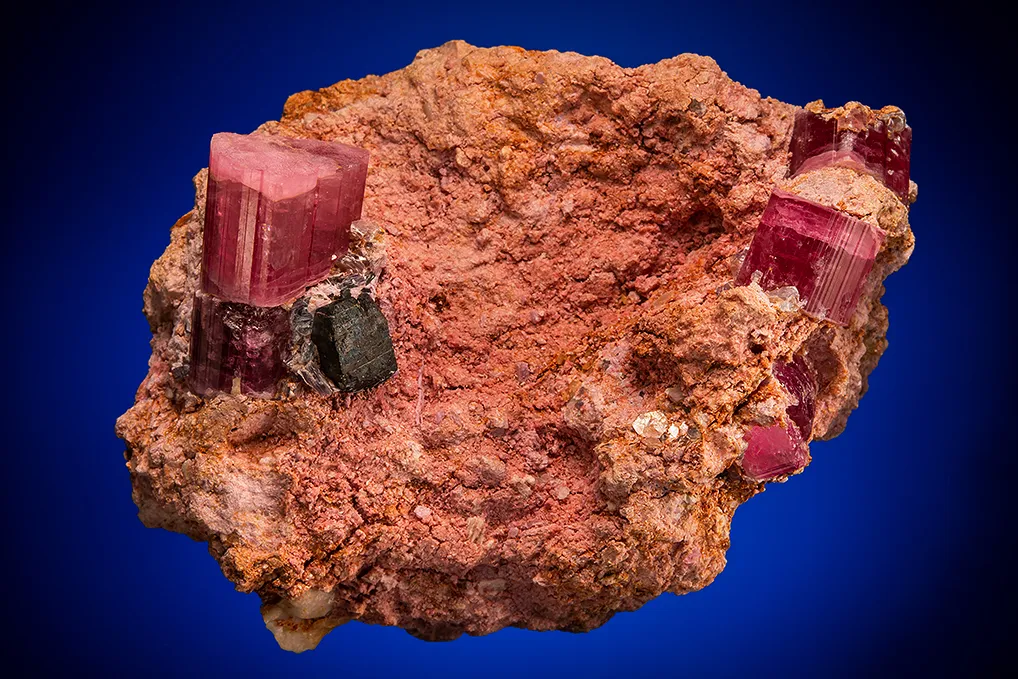 Elbaite with Columbite image