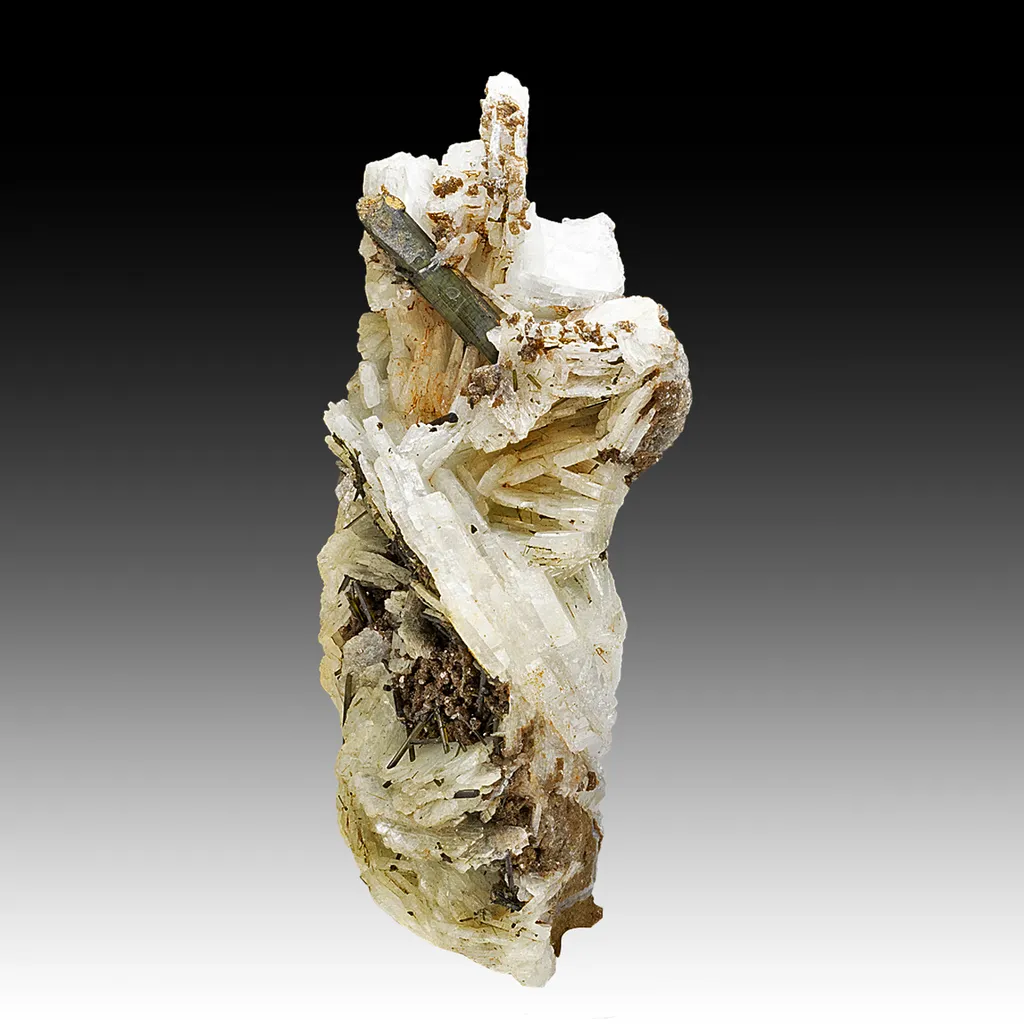 Elbaite with Lepidolite, Albite image