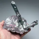 Elbaite with Lepidolite, Albite (repaired) - image 2