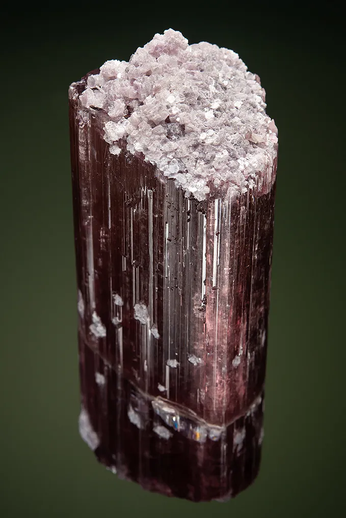Elbaite with Lepidolite & Albite var. Cleavelandite image