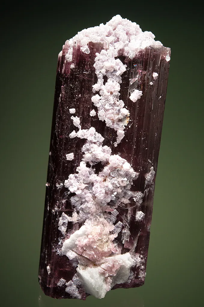 Elbaite with Lepidolite & Albite var. Cleavelandite - image 3