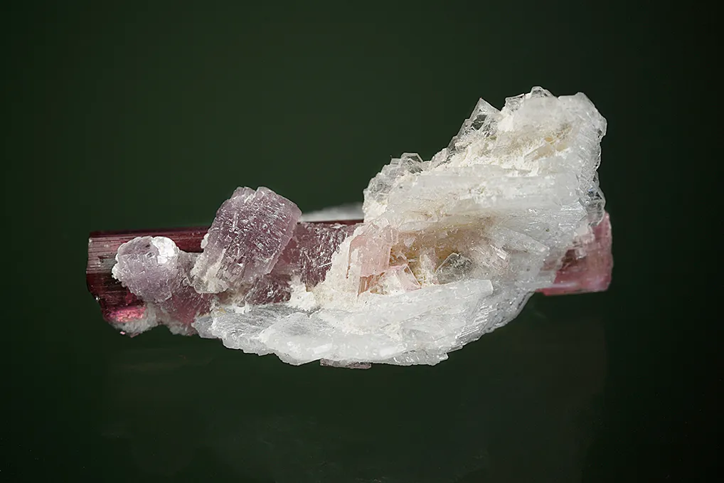 Elbaite with Lepidolite and Albite - image 3
