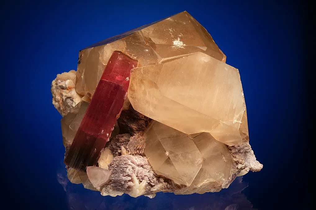 Elbaite with Lepidolite and Albite - image 5