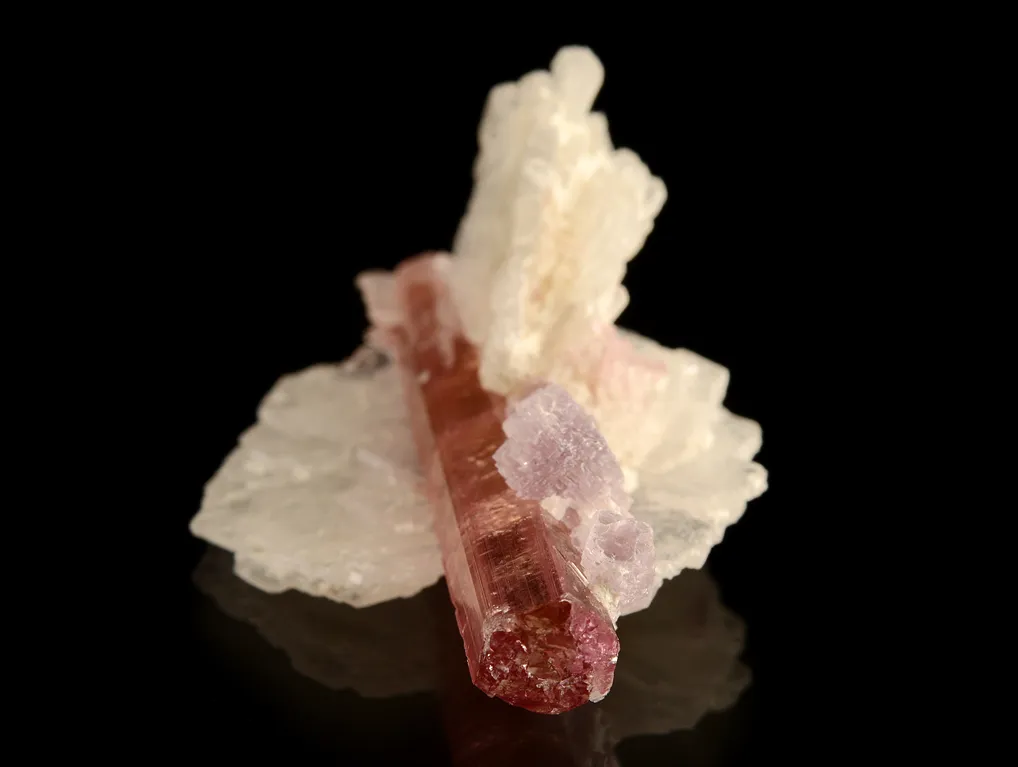 Elbaite with Lepidolite and Albite - image 9